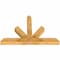 Ekena Millwork Saratoga Rough Sawn Timber Gable Bracket, Western Red Cedar, 48"W x 32"H x 4"D x 4"F, 16/12 Pitch GBW048X32X0404SAR00RWR - alternate 2